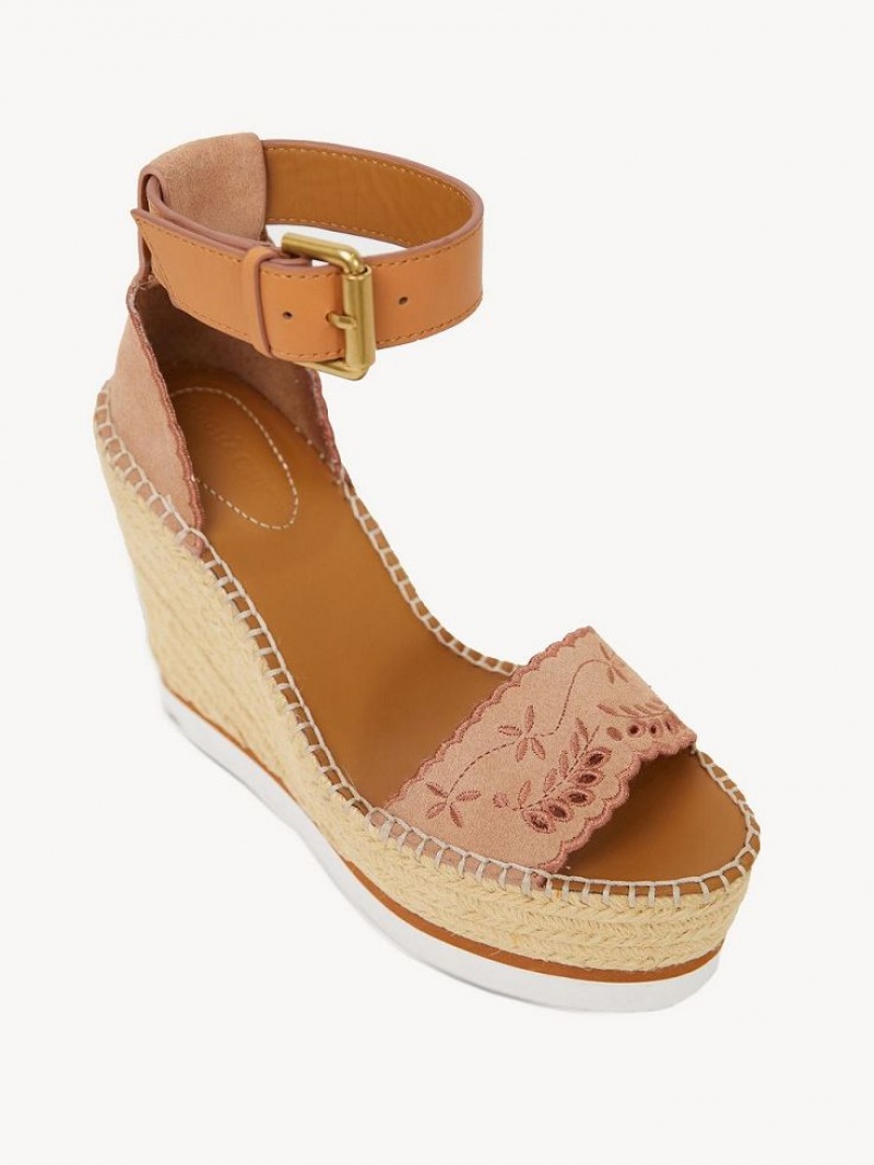 Chloe Glyn Espadril Wedge Açık | CHE-SR14800