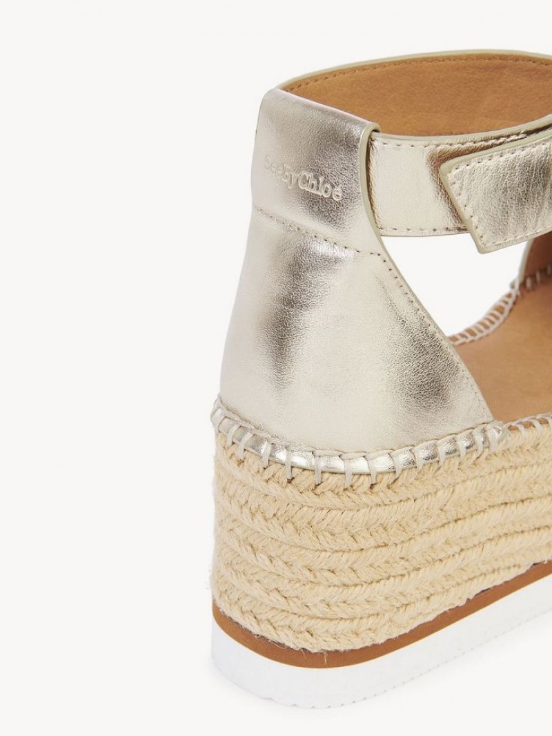 Chloe Glyn Espadril Wedge Gümüş | CHE-SR14843