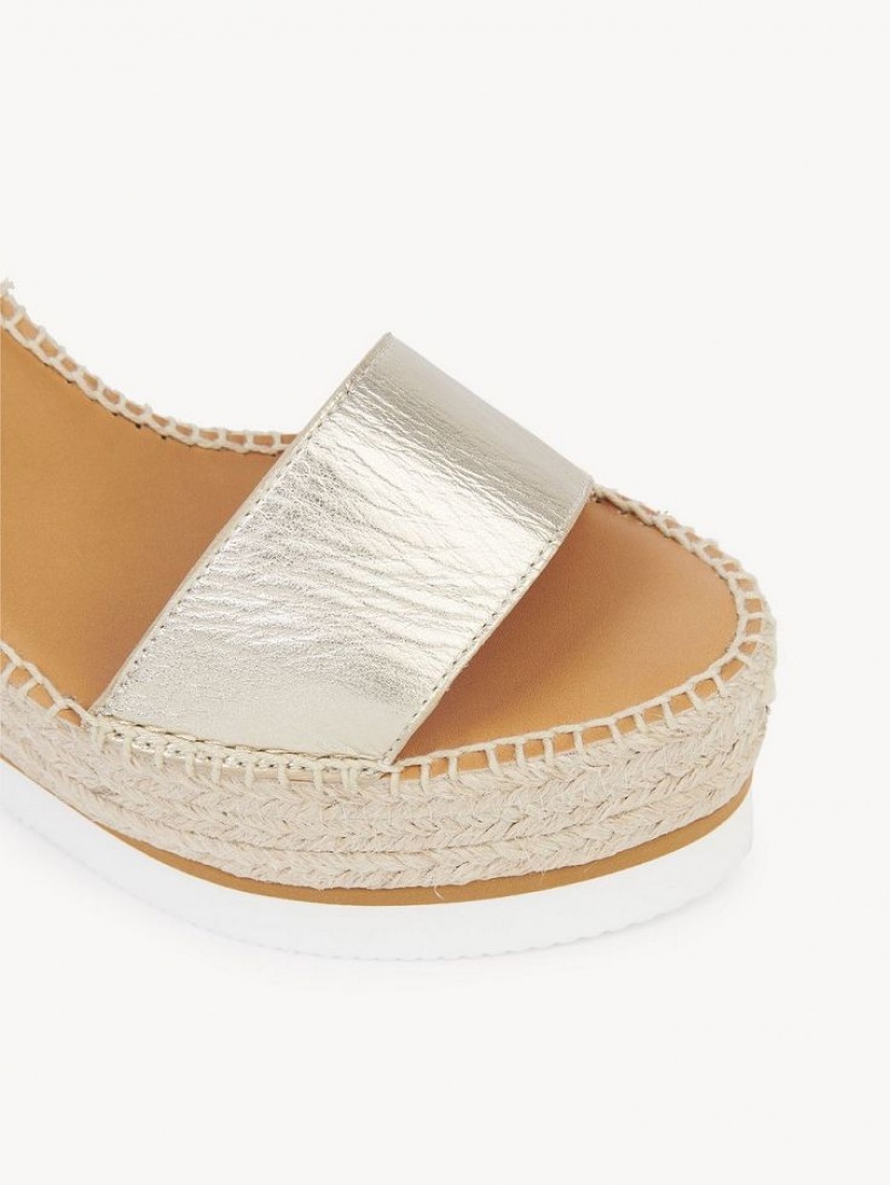 Chloe Glyn Espadril Wedge Gümüş | CHE-SR14843