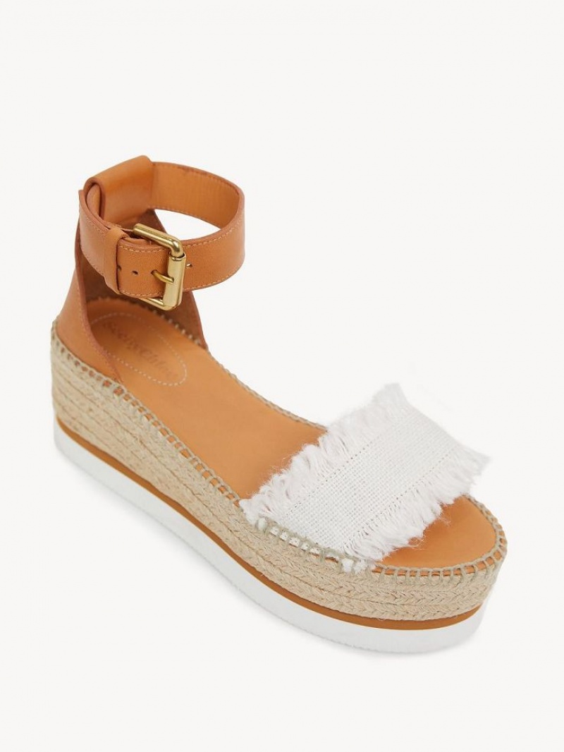 Chloe Glyn Platform Sandalet Beyaz | CHE-SR14826