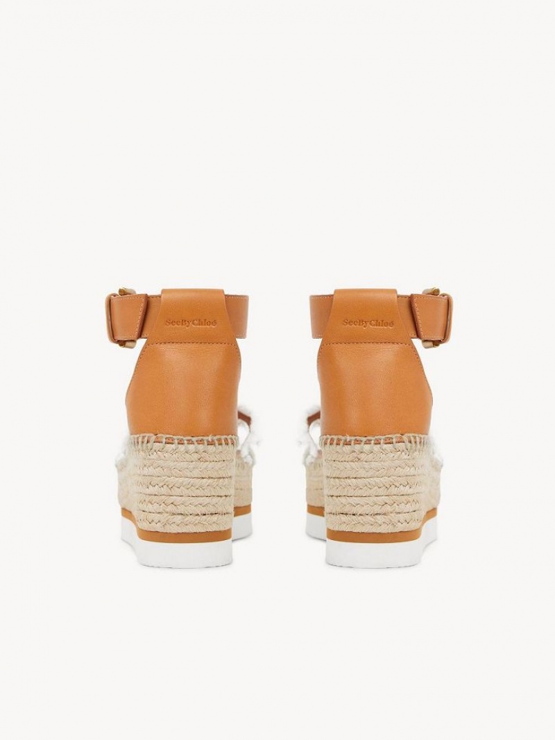 Chloe Glyn Platform Sandalet Beyaz | CHE-SR14826