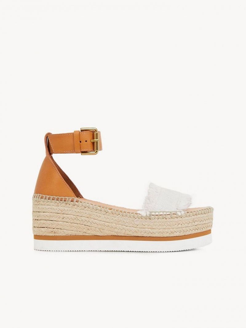 Chloe Glyn Platform Sandalet Beyaz | CHE-SR14826