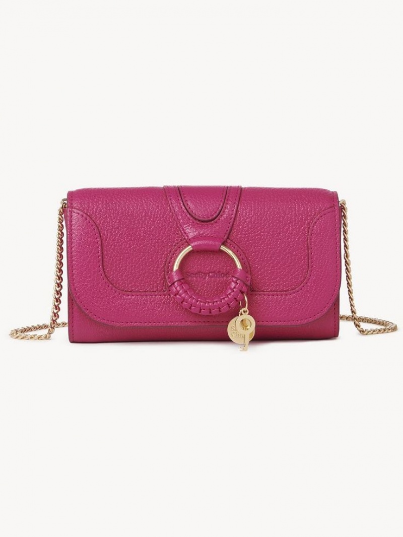 Chloe Hana Chain Büyük Cüzdan Pembe | CHE-SR14912