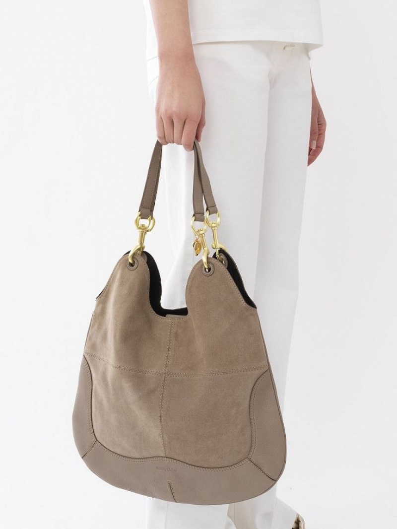 Chloe Hana Tote Çanta Gri | CHE-SR14712