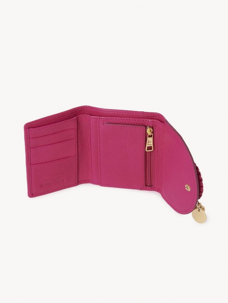 Chloe Hana Tri Fold Küçük Cüzdan Pembe | CHE-SR14895