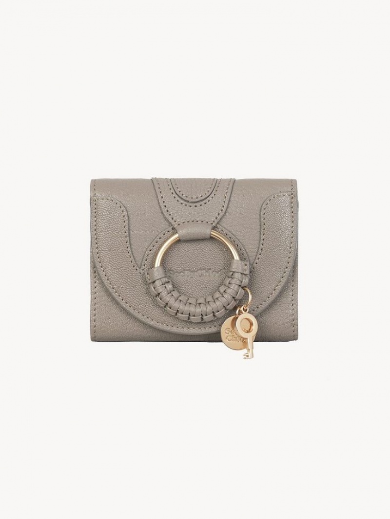 Chloe Hana Trifold Küçük Cüzdan Gri | CHE-SR14901