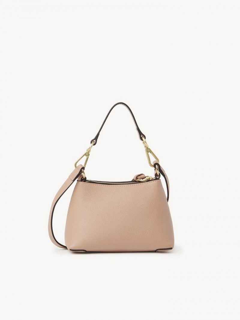 Chloe Joan Mini Omuz Çantası Kahve Pembe | CHE-SR14696