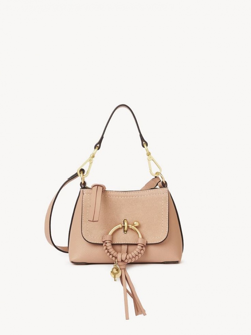 Chloe Joan Mini Omuz Çantası Kahve Pembe | CHE-SR14696