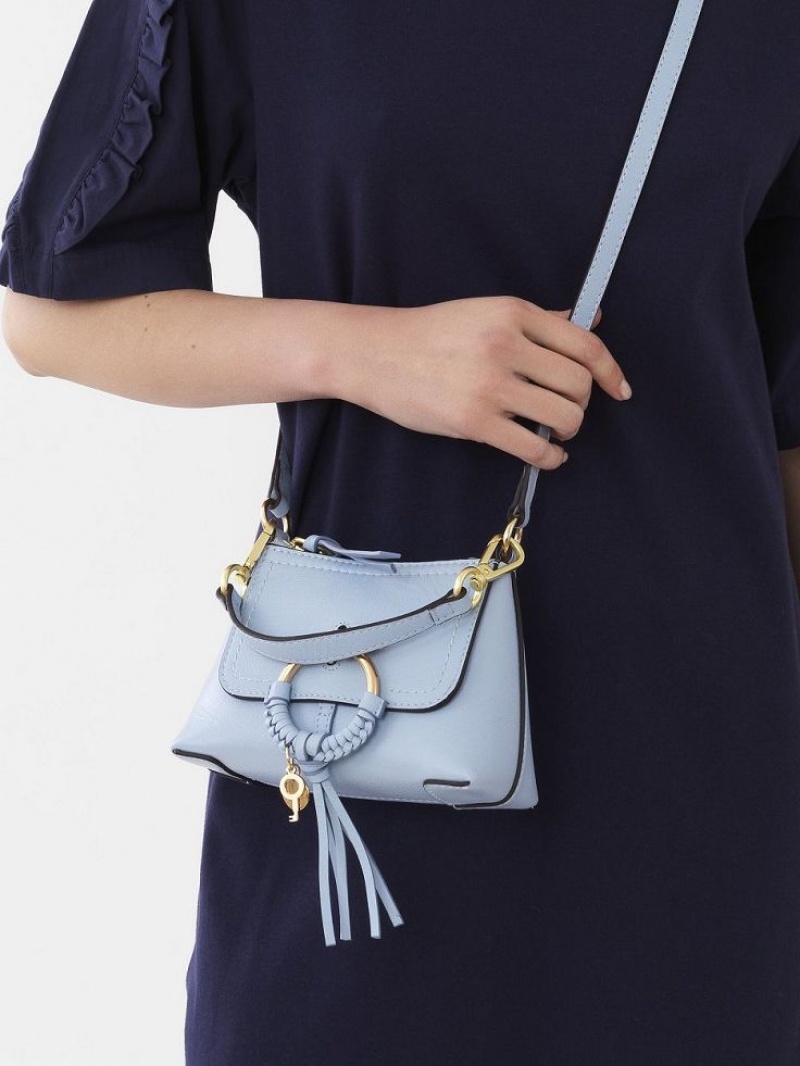 Chloe Joan Mini Omuz Çantası Mavi | CHE-SR14689