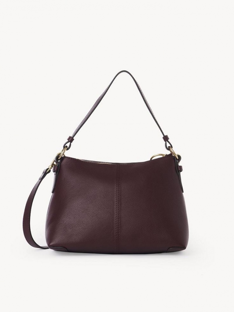 Chloe Joan Small Omuz Çantası Bordo | CHE-SR14650