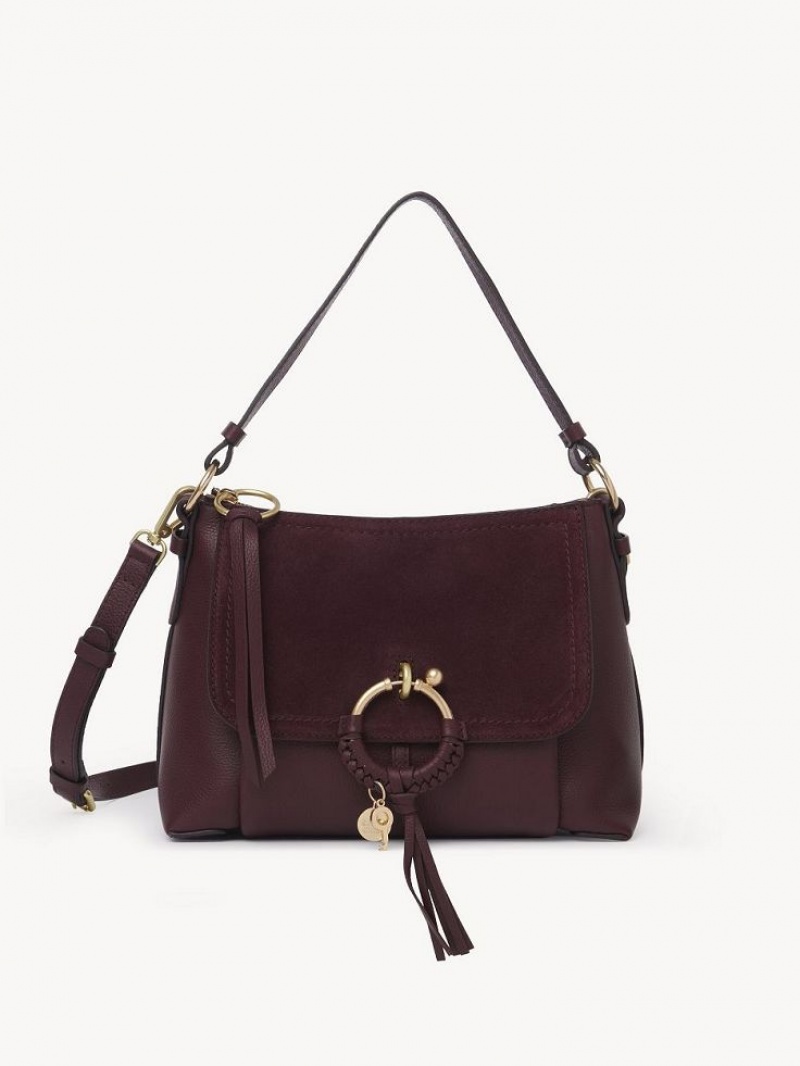 Chloe Joan Small Omuz Çantası Bordo | CHE-SR14650