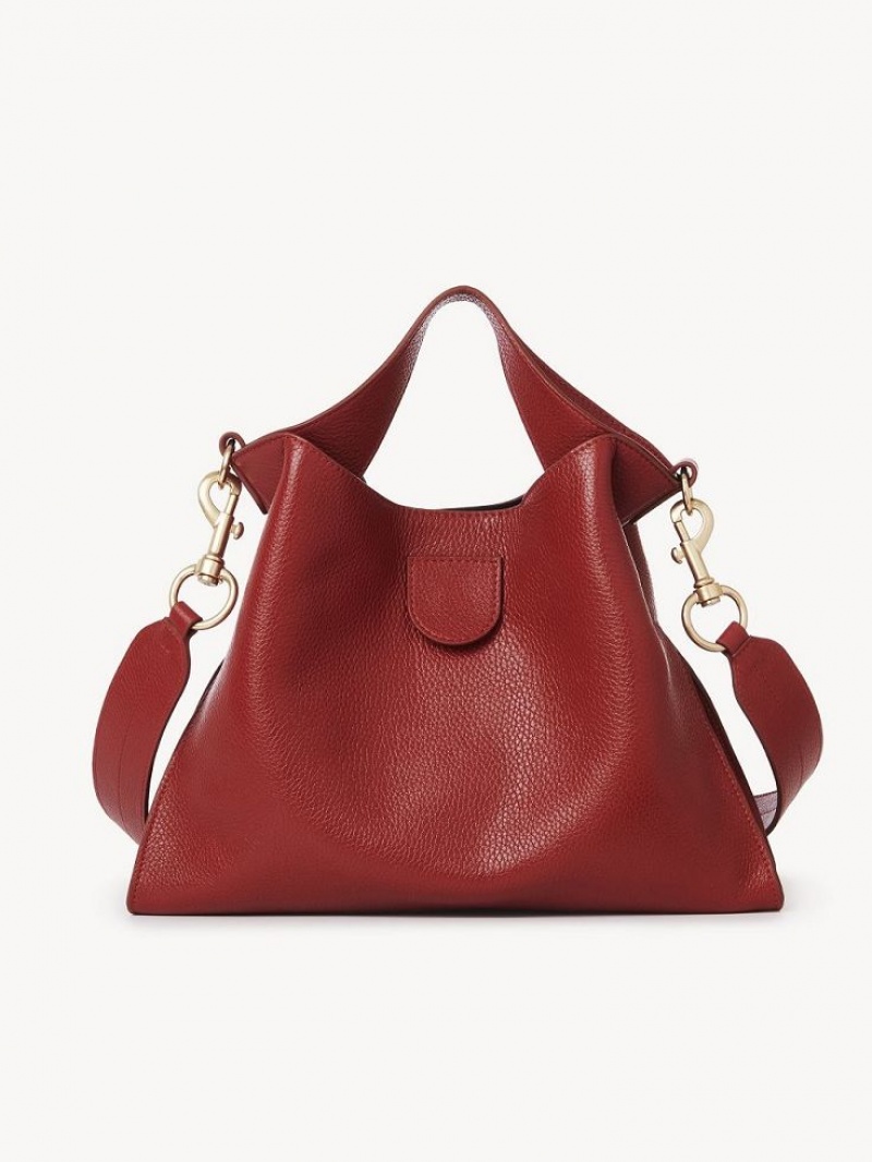 Chloe Joan Small Top Handle Omuz Çantası Kırmızı | CHE-SR14601