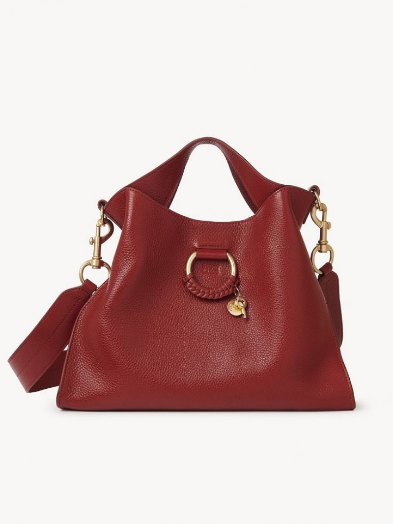 Chloe Joan Small Top Handle Omuz Çantası Kırmızı | CHE-SR14601