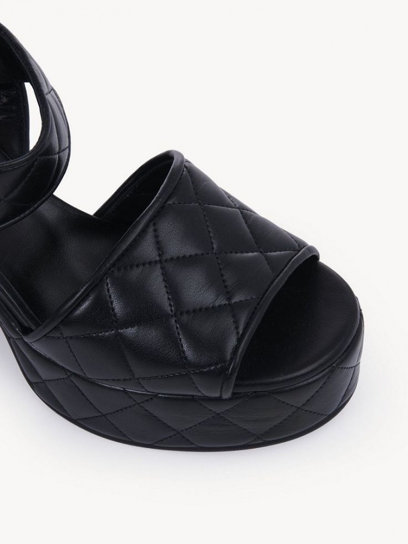 Chloe Jodie Platform Sandalet Siyah | CHE-SR14813