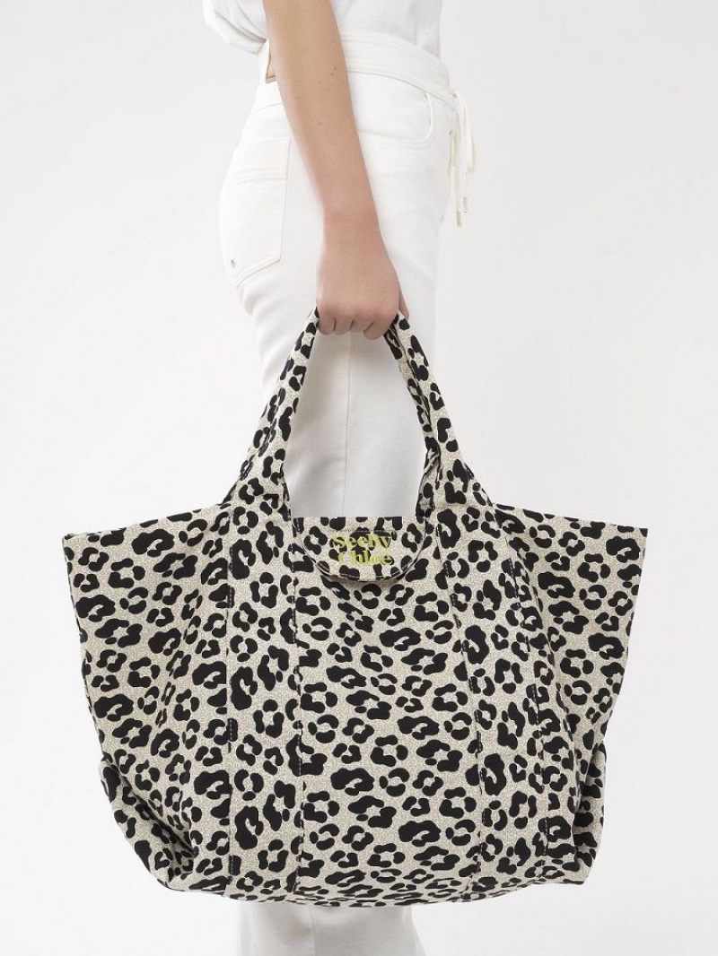 Chloe Laetizia Tote Çanta Bej Rengi | CHE-SR14699