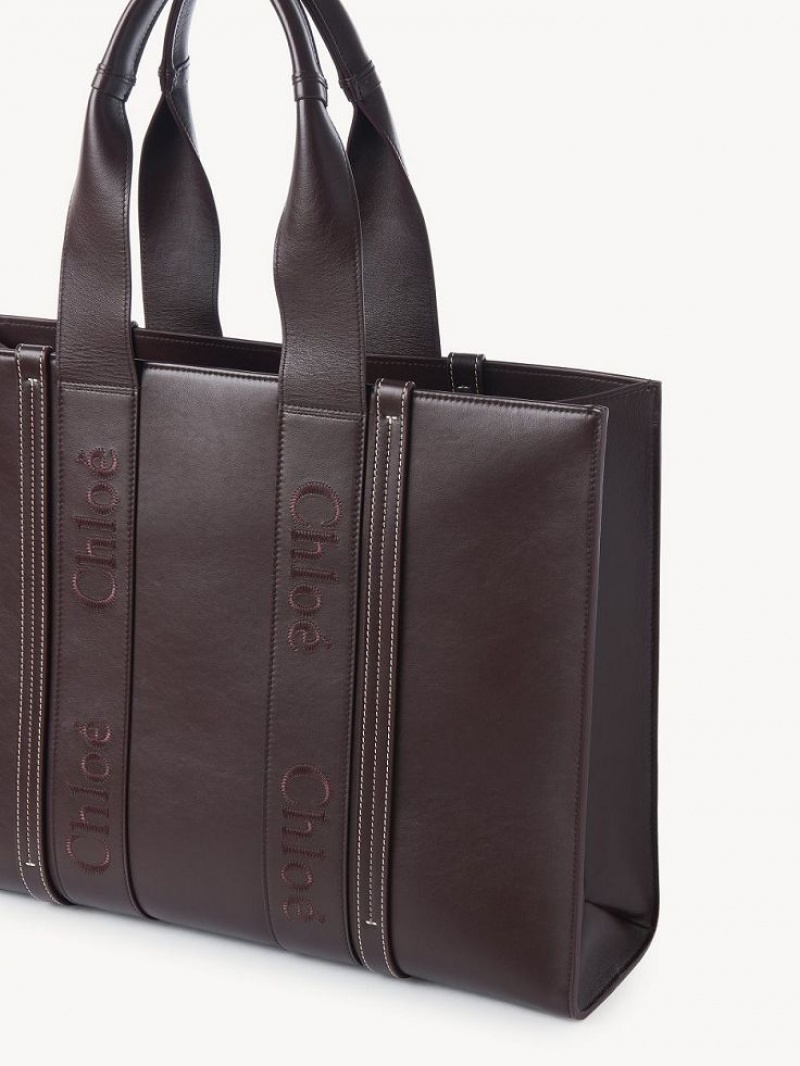 Chloe Large Woody Tote Çanta Koyu | CHE-SR13347