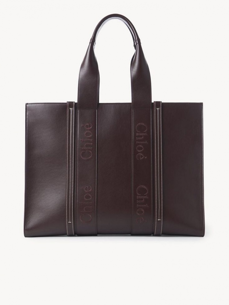 Chloe Large Woody Tote Çanta Koyu | CHE-SR13347