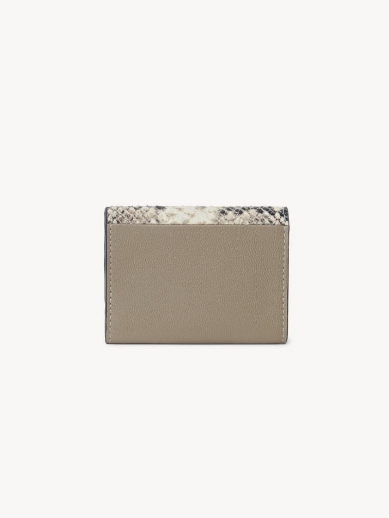 Chloe Layers Medium Tri-fold Küçük Cüzdan Gri | CHE-SR14898