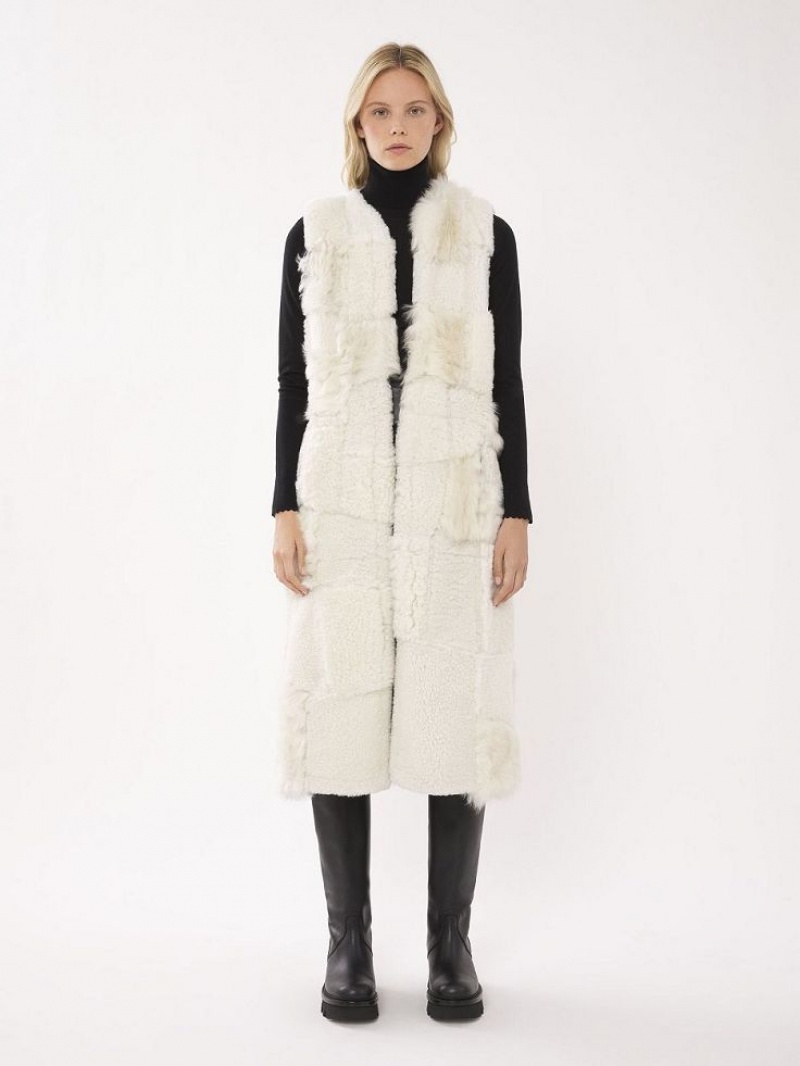 Chloe Long Gilet Mont Beyaz | CHE-SR13825