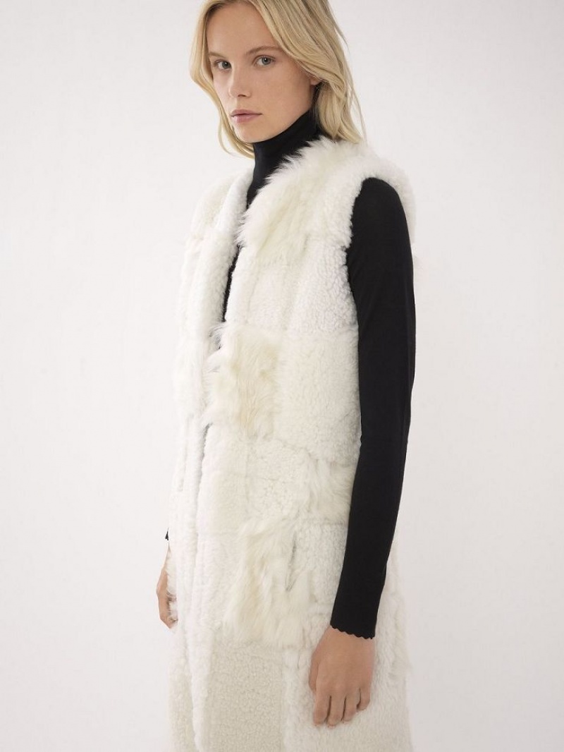 Chloe Long Gilet Mont Beyaz | CHE-SR13825