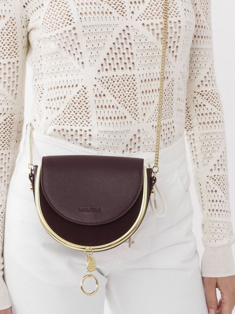 Chloe Mara Evening Çapraz Askılı Çanta Bordo | CHE-SR14722