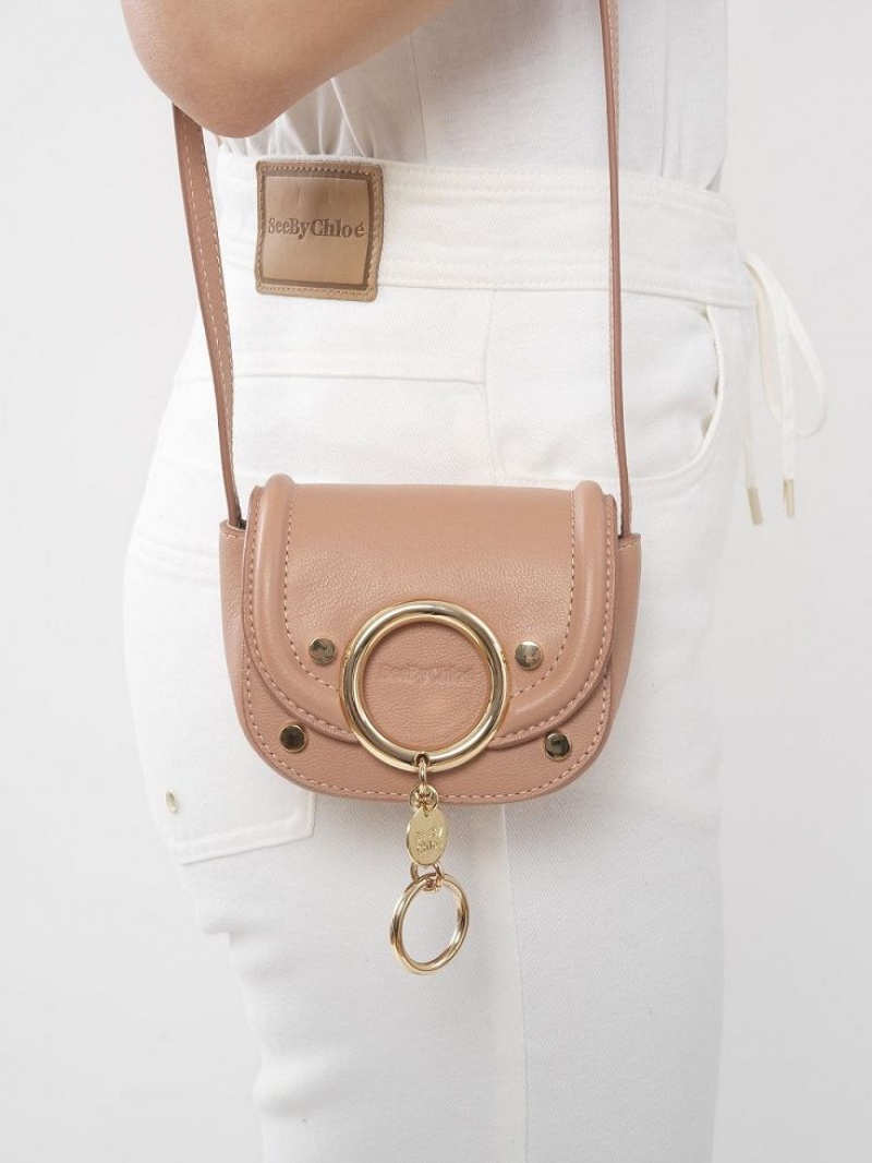 Chloe Mara Micro Omuz Çantası Kahve Pembe | CHE-SR14606