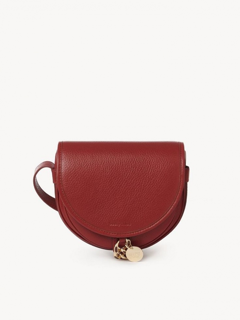 Chloe Mara Small Saddle Omuz Çantası Kırmızı | CHE-SR14602