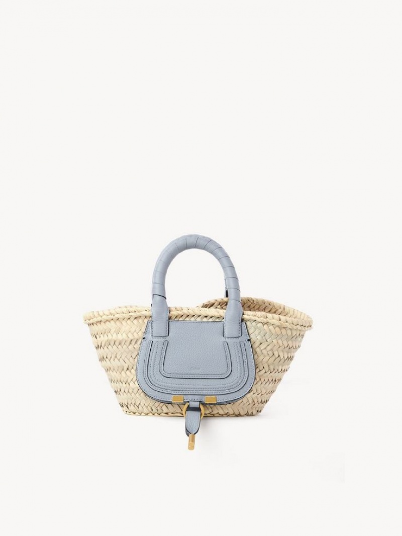 Chloe Marcie Basket Mini Çanta Mavi | CHE-SR13661