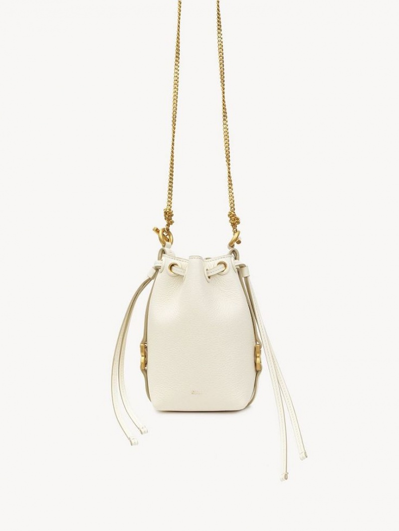 Chloe Marcie Bucket Mini Çanta Beyaz | CHE-SR13717