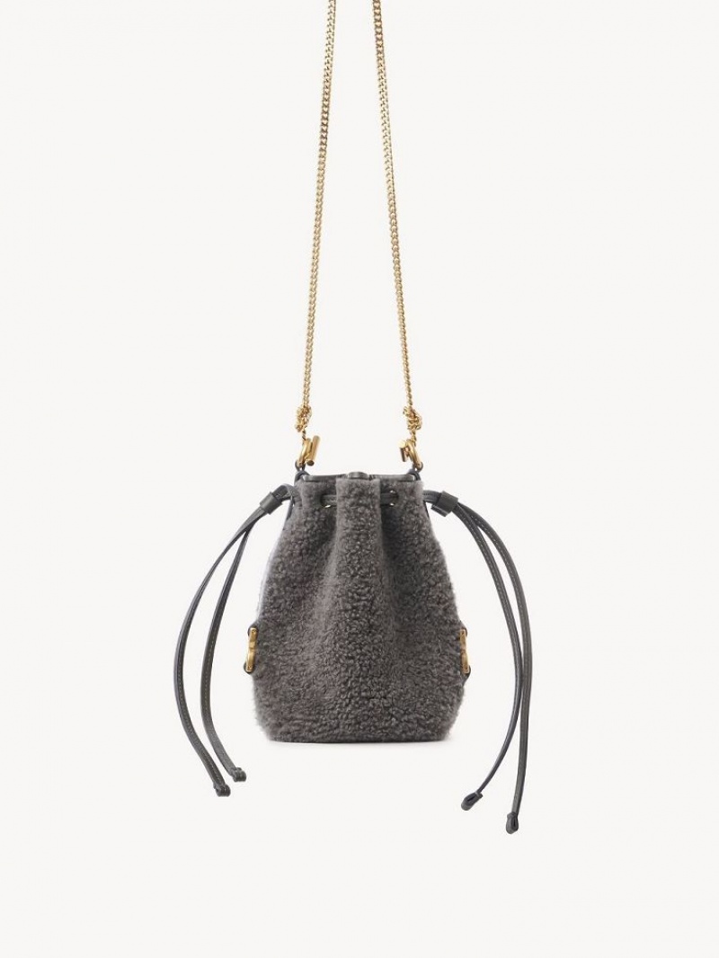 Chloe Marcie Bucket Mini Çanta Gri | CHE-SR13740