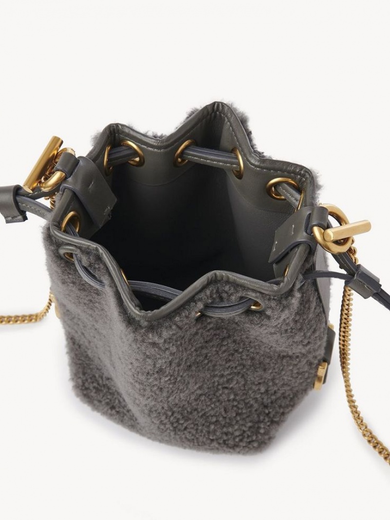 Chloe Marcie Bucket Mini Çanta Gri | CHE-SR13740