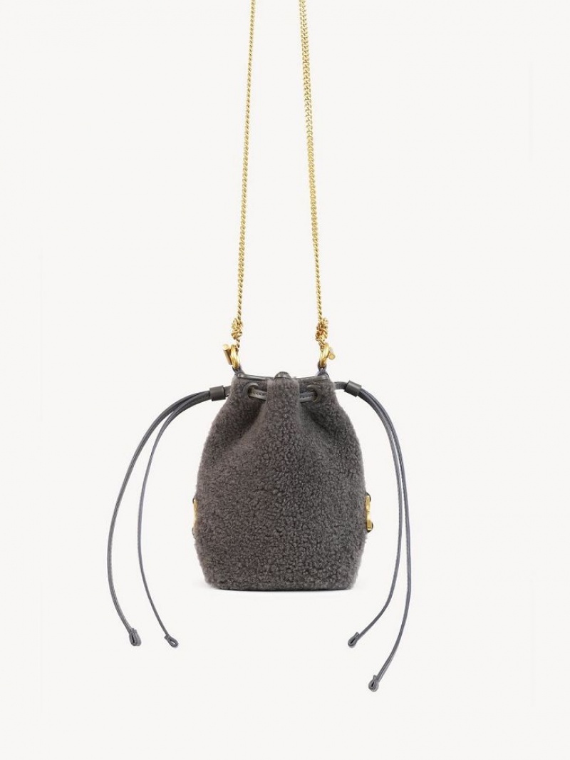 Chloe Marcie Bucket Mini Çanta Gri | CHE-SR13740