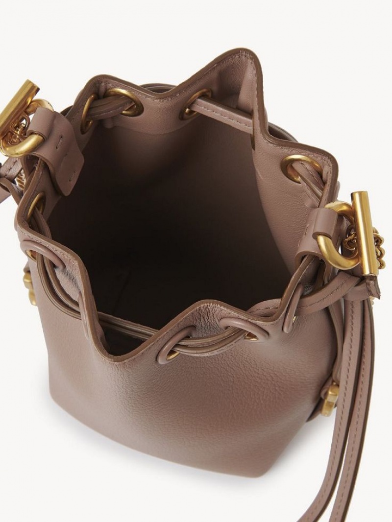 Chloe Marcie Bucket Mini Çanta Kahverengi | CHE-SR13716