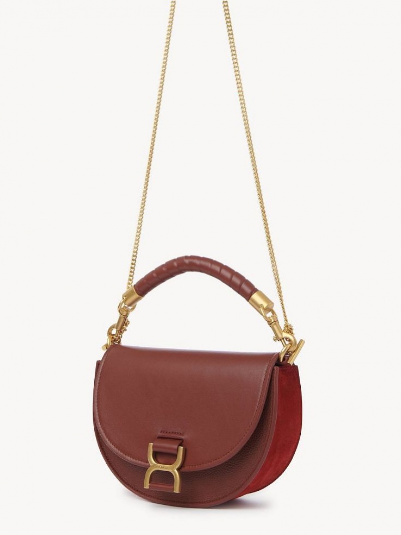 Chloe Marcie Chain Flap Çapraz Askılı Çanta Kahverengi | CHE-SR13461