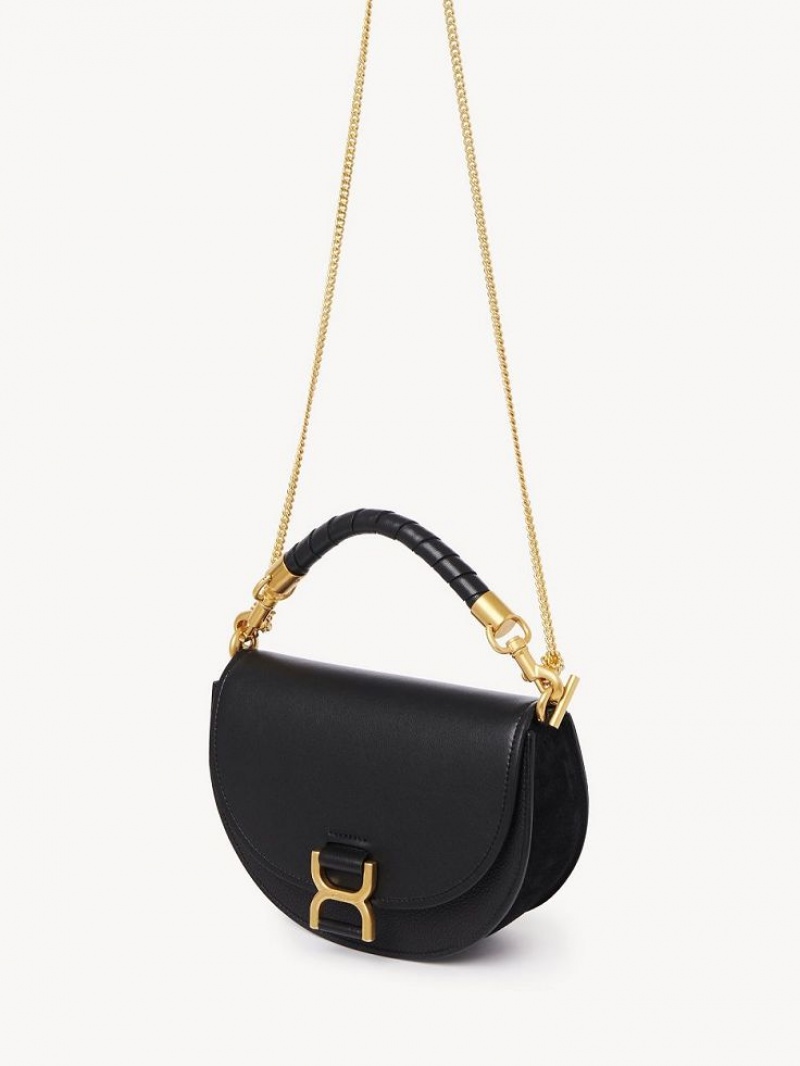 Chloe Marcie Chain Flap Çapraz Askılı Çanta Siyah | CHE-SR13591