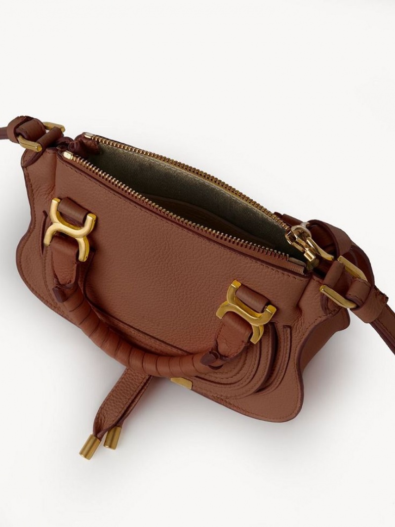 Chloe Marcie Double Carry Mini Çanta Kahverengi | CHE-SR13725