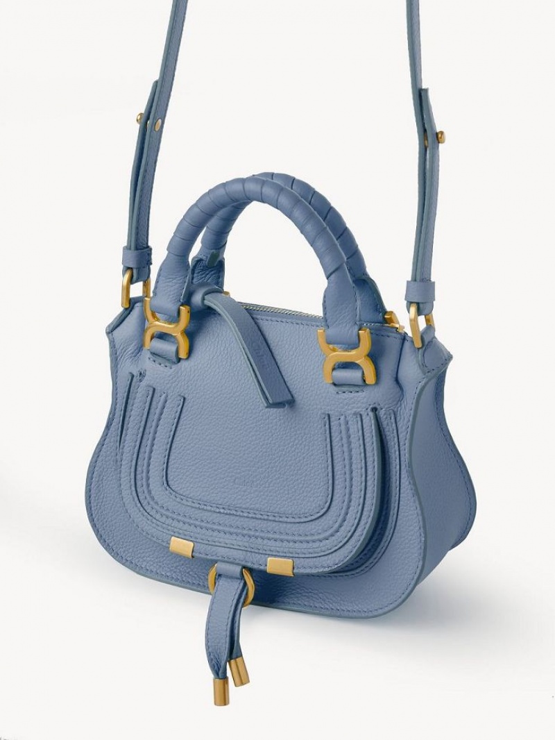 Chloe Marcie Double Carry Mini Çanta Koyu Mavi | CHE-SR13724