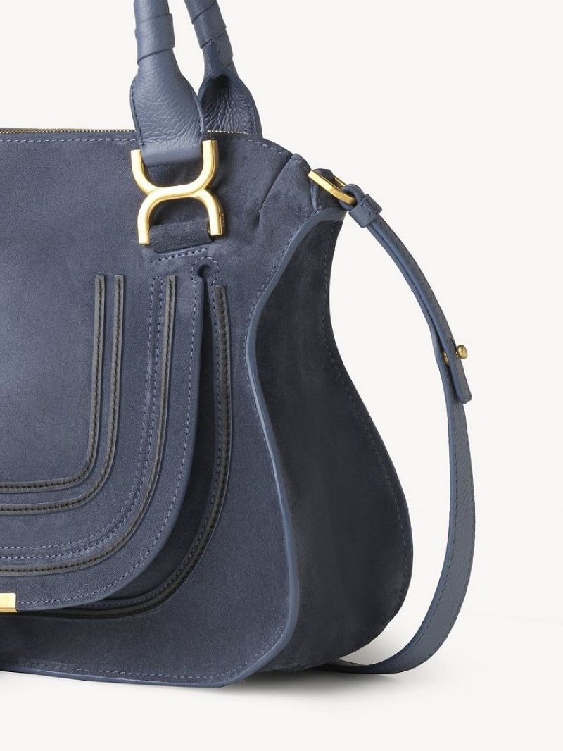 Chloe Marcie Double Carry Çapraz Askılı Çanta Koyu Gri Lacivert | CHE-SR13517