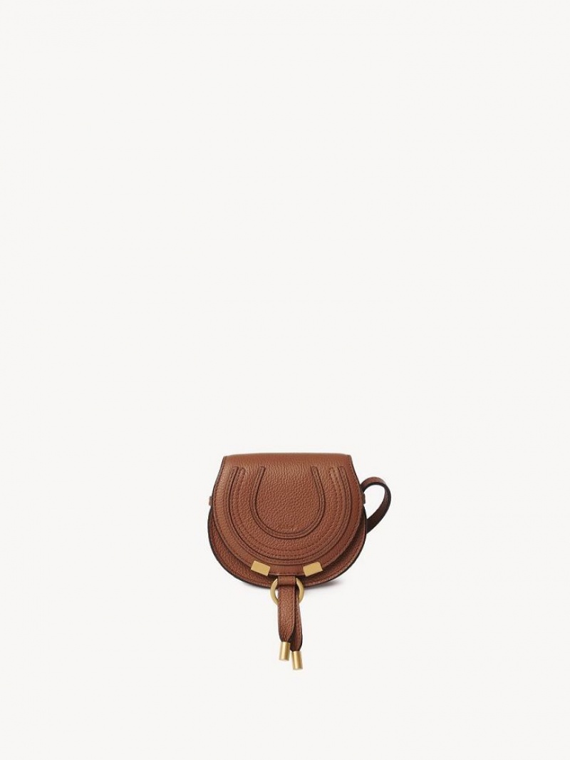 Chloe Marcie Nano Saddle Mini Çanta Kahverengi | CHE-SR13684