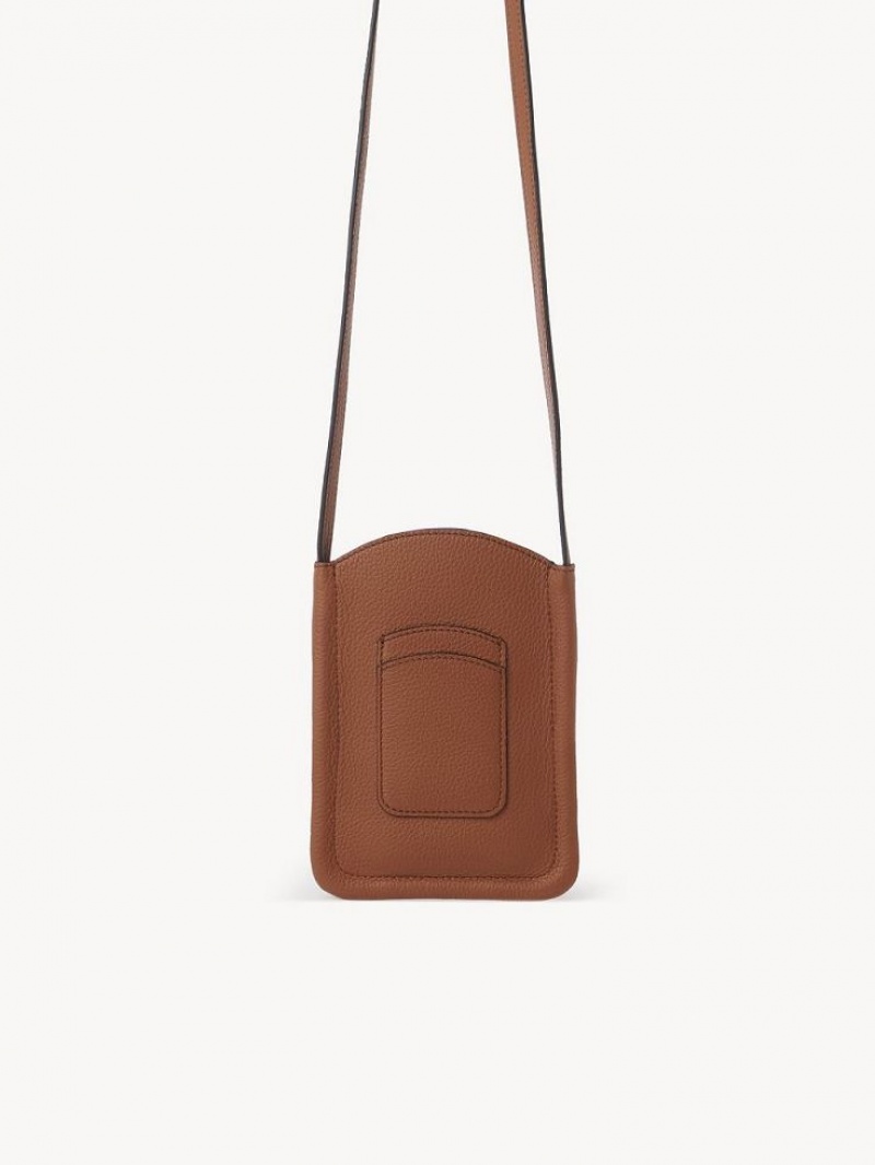 Chloe Marcie Phone Pouch Mini Çanta Kahverengi | CHE-SR13669