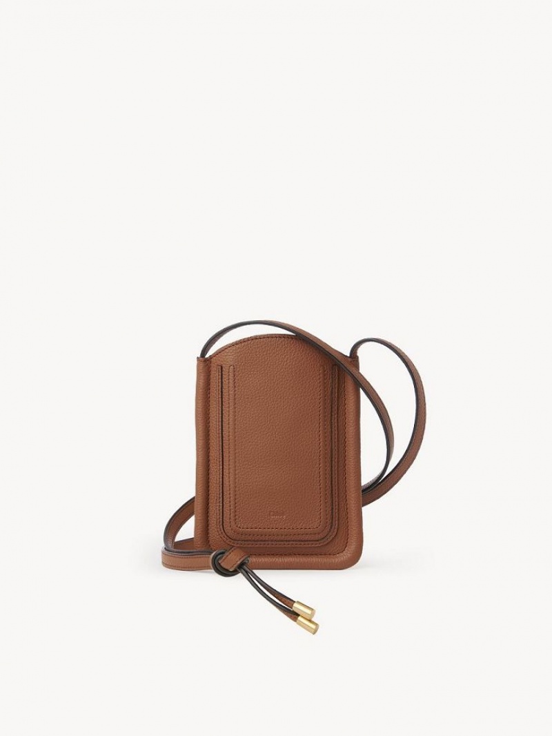 Chloe Marcie Phone Pouch Mini Çanta Kahverengi | CHE-SR13669