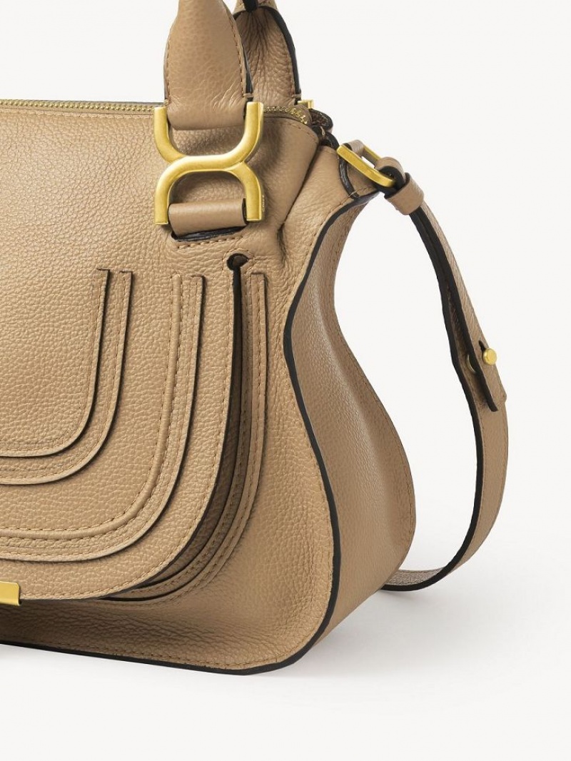 Chloe Marcie Small Double Carry Çapraz Askılı Çanta Kahverengi | CHE-SR13468