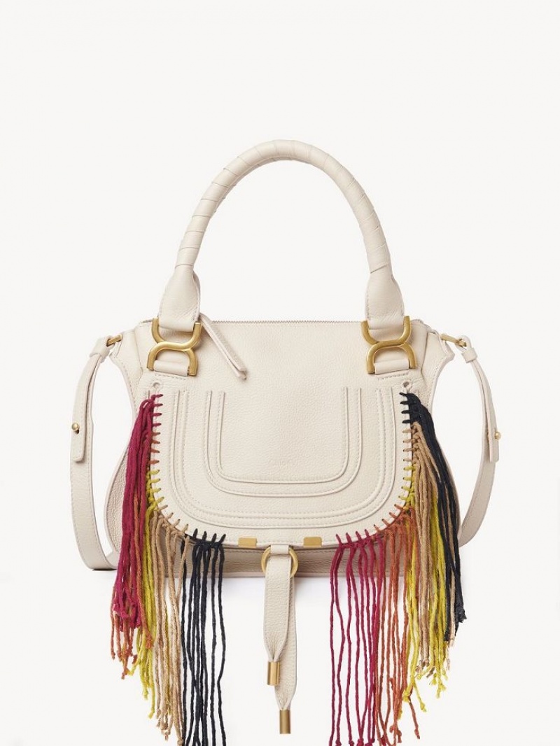 Chloe Marcie Small Double Carry Çapraz Askılı Çanta Bej Rengi | CHE-SR13473