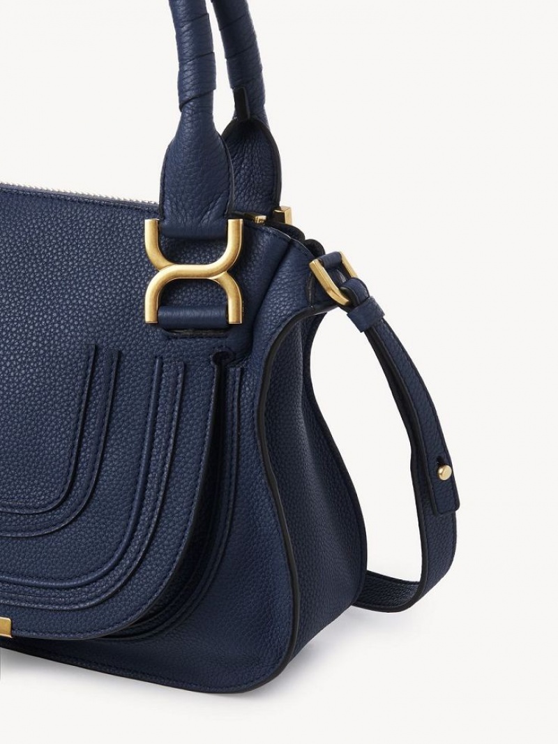 Chloe Marcie Small Double Carry Çapraz Askılı Çanta Lacivert | CHE-SR13484