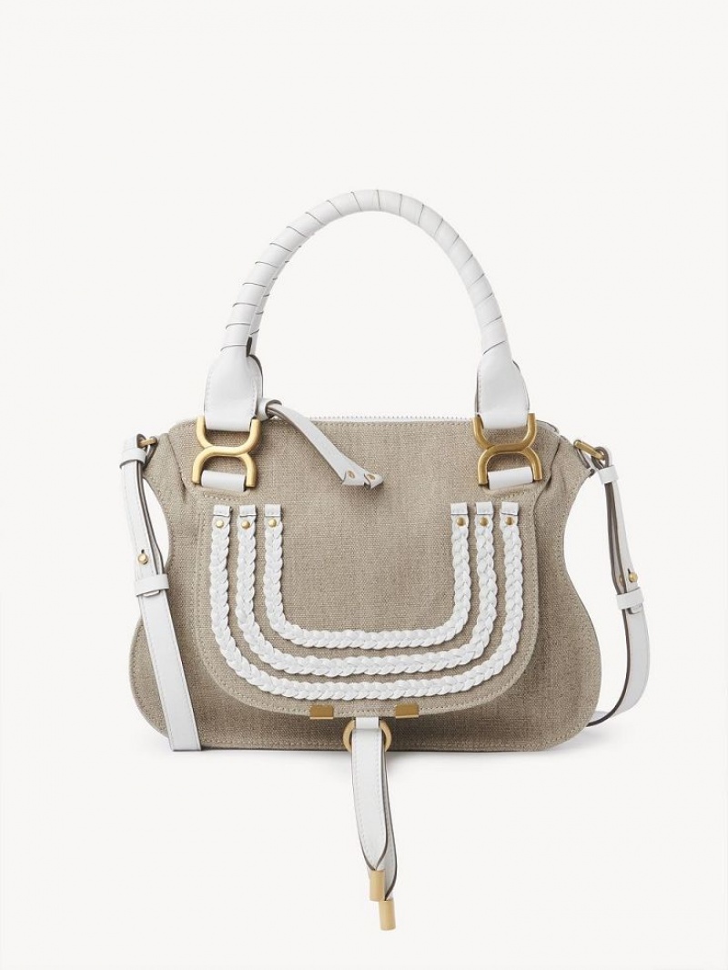 Chloe Marcie Small Double Carry Çapraz Askılı Çanta Beyaz | CHE-SR13595