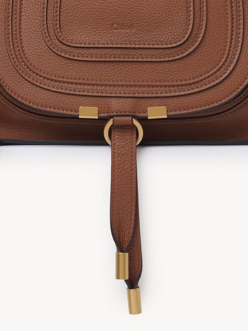 Chloe Marcie Small Double Carry Çapraz Askılı Çanta Kahverengi | CHE-SR13620