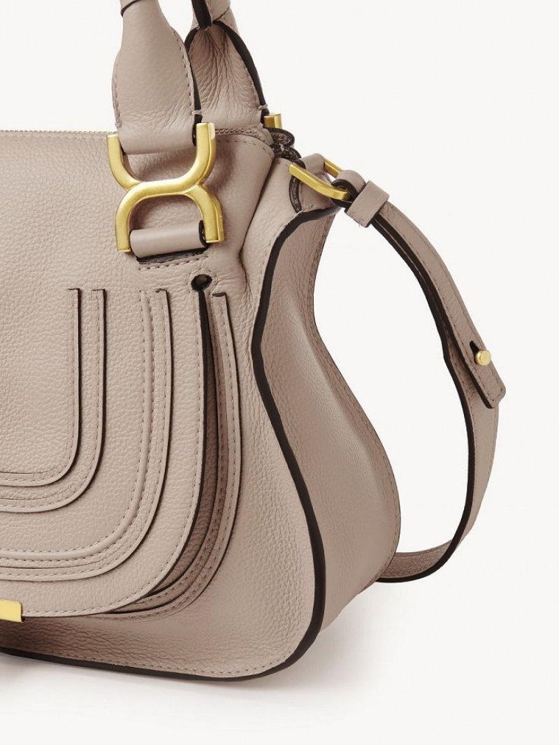 Chloe Marcie Small Double Carry Çapraz Askılı Çanta Bej Rengi | CHE-SR13621