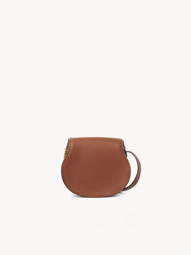 Chloe Marcie Small Saddle Mini Çanta Kahverengi | CHE-SR13664