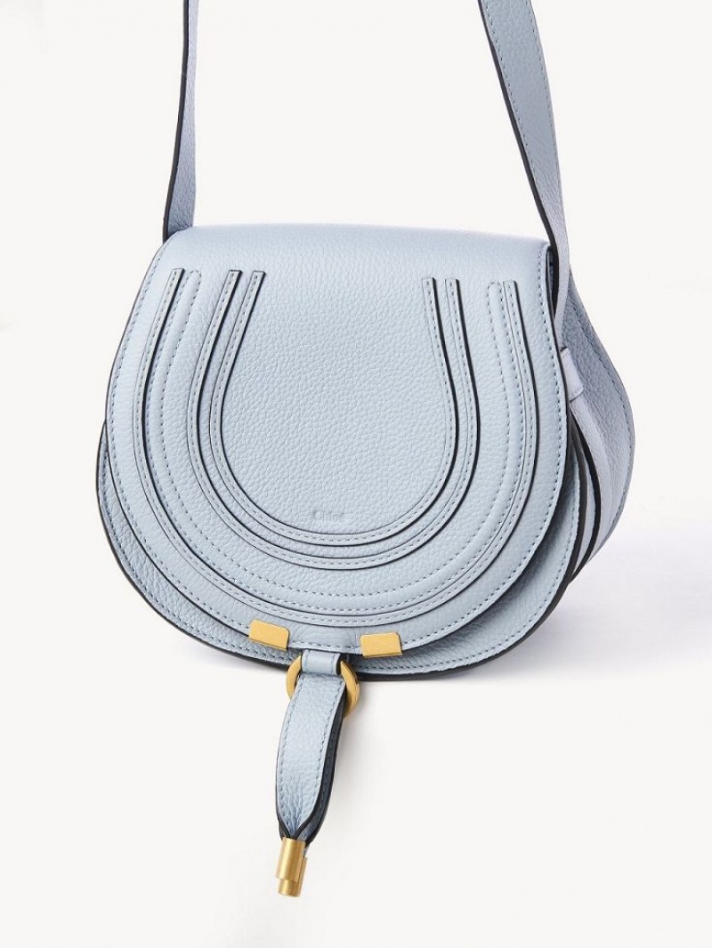 Chloe Marcie Small Saddle Mini Çanta Mavi | CHE-SR13686