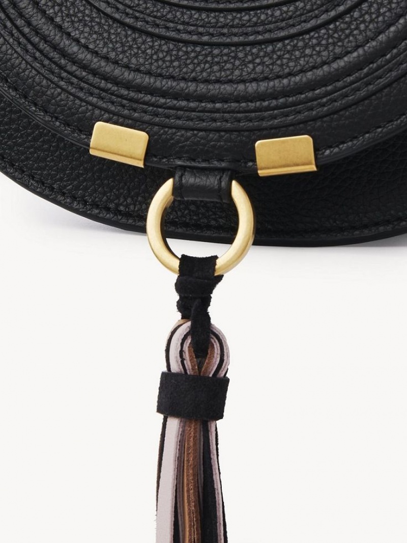 Chloe Marcie Small Saddle Mini Çanta Siyah | CHE-SR13663